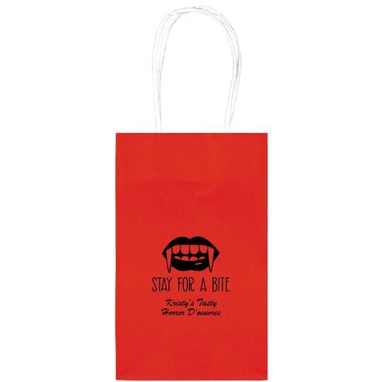 Stay For A Bite Medium Twisted Handled Bags